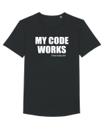 pentru programatori - My code works - I have no idea why Tricou mânecă scurtă guler larg Bărbat Skater
