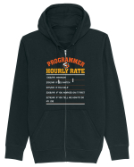pentru programatori - Programmer hourly rate Hanorac cu fermoar Unisex Connector
