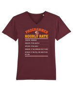 pentru programatori - Programmer hourly rate Tricou mânecă scurtă guler V Bărbat Presenter