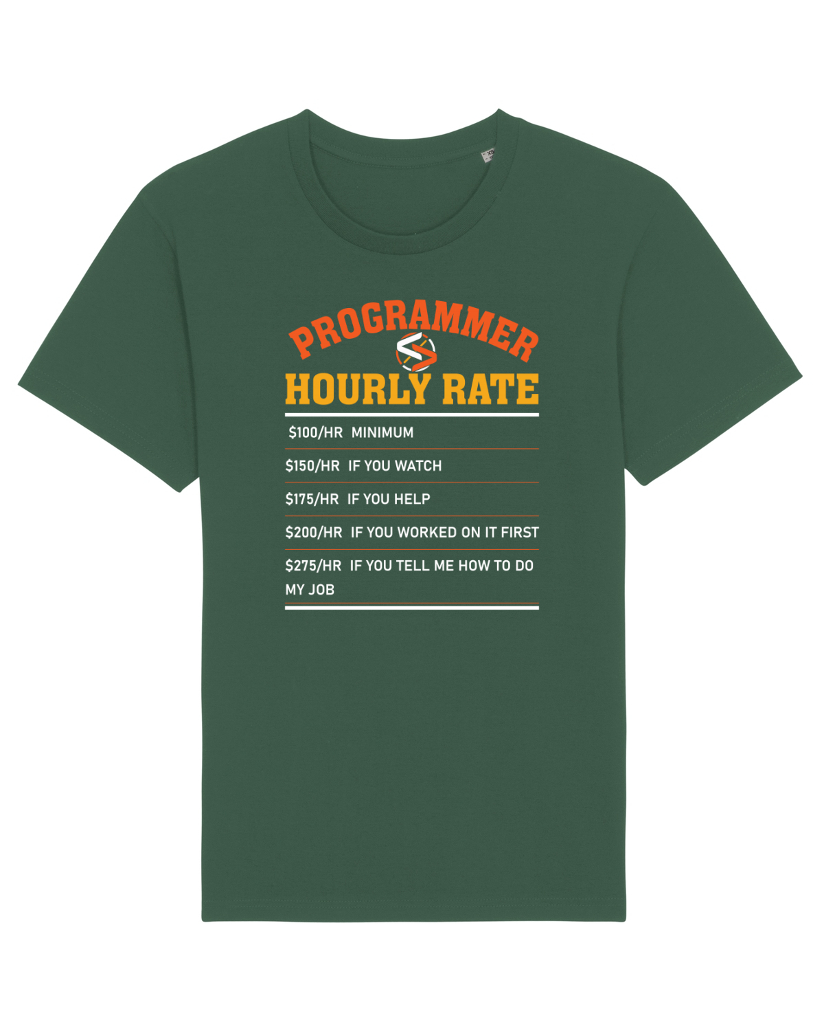 Tricou mânecă scurtă Unisex Rocker Bottle Green