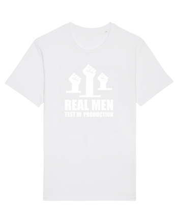pentru programatori - Real men test in production White