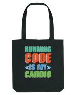 pentru programatori - Running code is my cardio Sacoșă textilă