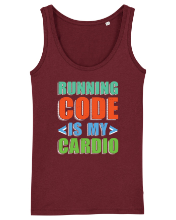 pentru programatori - Running code is my cardio Burgundy