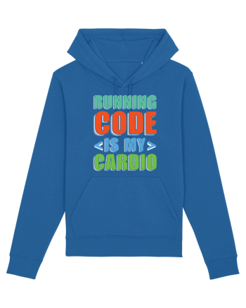 pentru programatori - Running code is my cardio Royal Blue