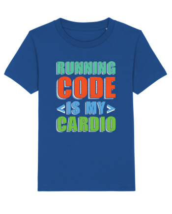 pentru programatori - Running code is my cardio Majorelle Blue