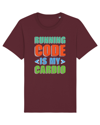 pentru programatori - Running code is my cardio Burgundy