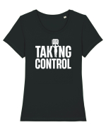 pentru programatori - Taking control Tricou mânecă scurtă guler larg fitted Damă Expresser