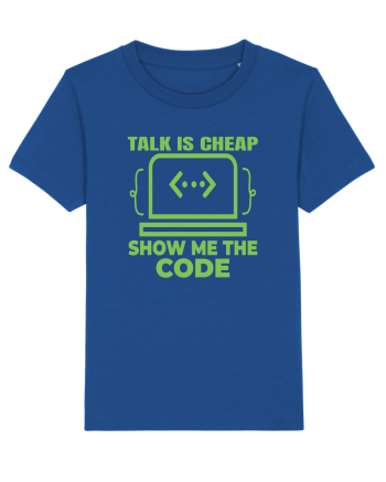 pentru programatori - talk is cheap show me the code Majorelle Blue