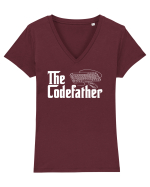 pentru programatori - The CodeFather Tricou mânecă scurtă guler V Damă Evoker