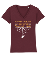 pentru programatori - Web developers that enjoy finding bugs Tricou mânecă scurtă guler V Damă Evoker
