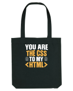 pentru programatori - You are the css to my html Sacoșă textilă