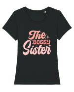 The Bossy Sister Tricou mânecă scurtă guler larg fitted Damă Expresser