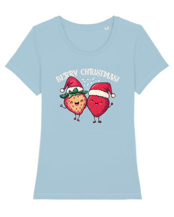Merry Christmas? Berry Christmas! Sky Blue