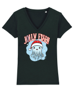 JoLLY FISH - JELLY FISH Tricou mânecă scurtă guler V Damă Evoker