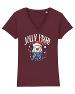 JoLLY FISH - JELLY FISH  2 Tricou mânecă scurtă guler V Damă Evoker