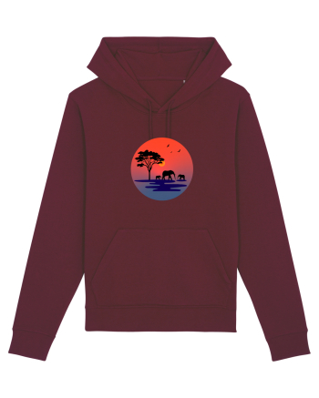 Elephants Burgundy