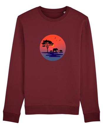 Elephants Burgundy