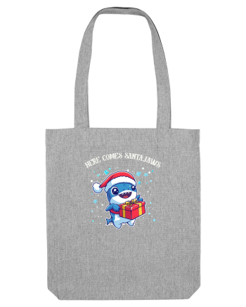 HERE COMES SANTA JAWS! Heather Grey