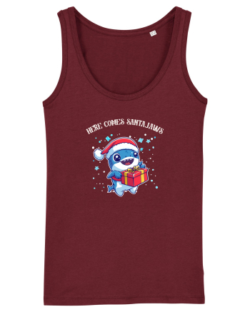 HERE COMES SANTA JAWS! Burgundy