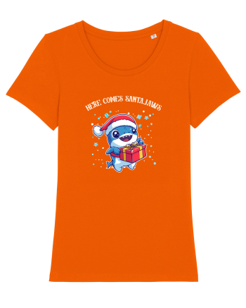 HERE COMES SANTA JAWS! Bright Orange
