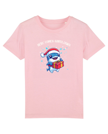 HERE COMES SANTA JAWS! Cotton Pink