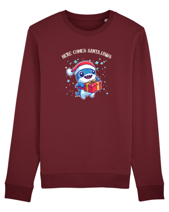 HERE COMES SANTA JAWS! Burgundy