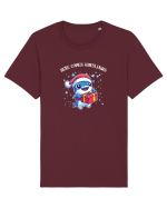 HERE COMES SANTA JAWS! Tricou mânecă scurtă Unisex Rocker