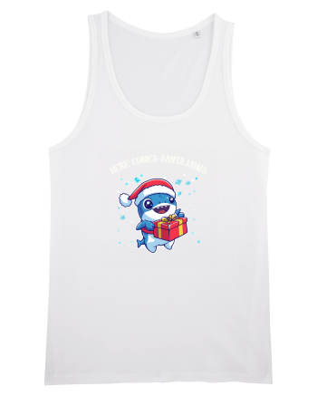 HERE COMES SANTA JAWS! White