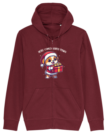 HERE COMES SANTA PAWS! ok Burgundy