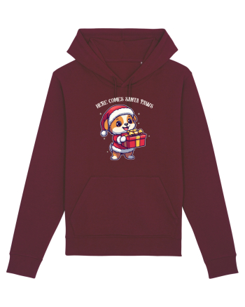 HERE COMES SANTA PAWS! ok Burgundy