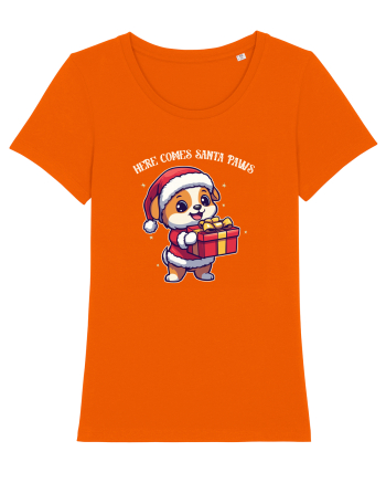 HERE COMES SANTA PAWS! ok Bright Orange