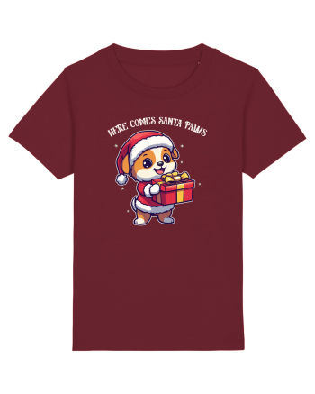 HERE COMES SANTA PAWS! ok Burgundy