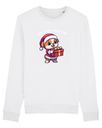 HERE COMES SANTA PAWS! ok White