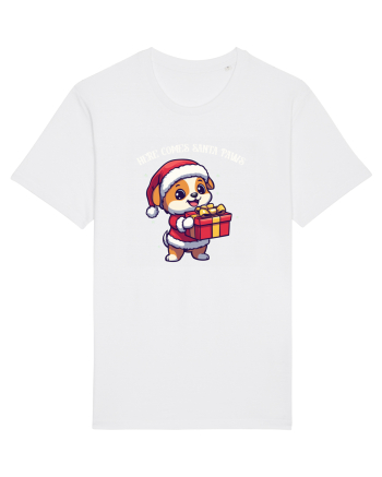 HERE COMES SANTA PAWS! ok White