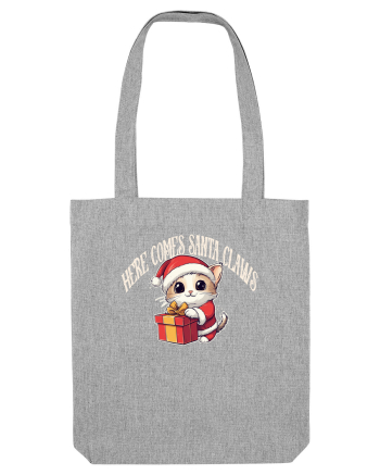  HERE COMES SANTA CLAWS - VINE MOS GHERILA! Heather Grey