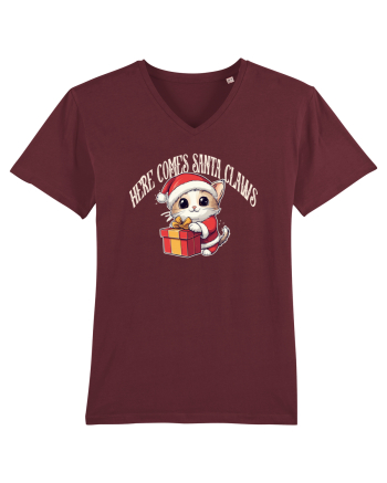  HERE COMES SANTA CLAWS - VINE MOS GHERILA! Burgundy