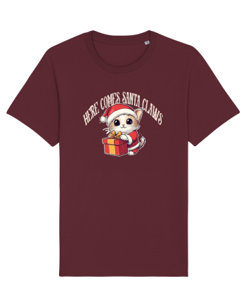 HERE COMES SANTA CLAWS - VINE MOS GHERILA! Burgundy