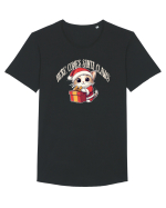  HERE COMES SANTA CLAWS - VINE MOS GHERILA! Tricou mânecă scurtă guler larg Bărbat Skater