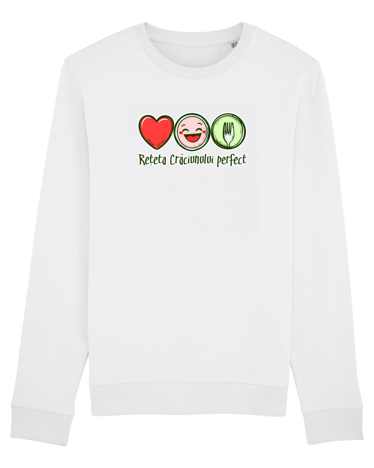 Bluză mânecă lungă Unisex Rise White