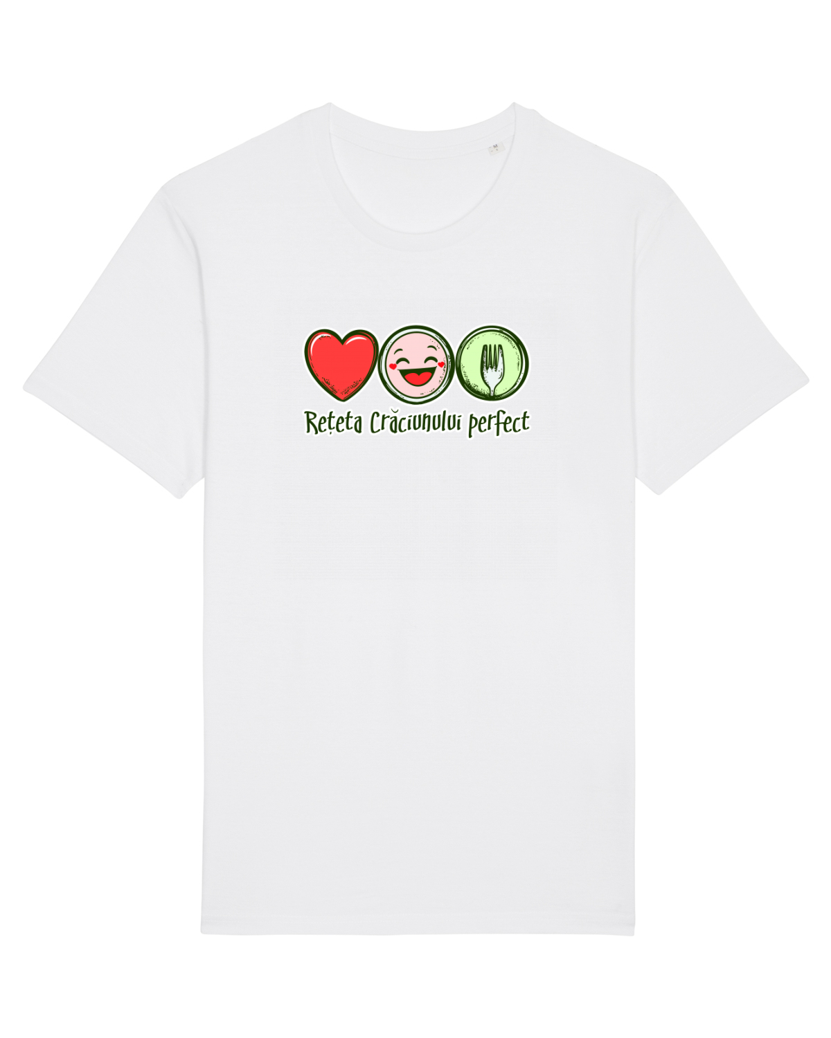 Tricou mânecă scurtă Unisex Rocker White