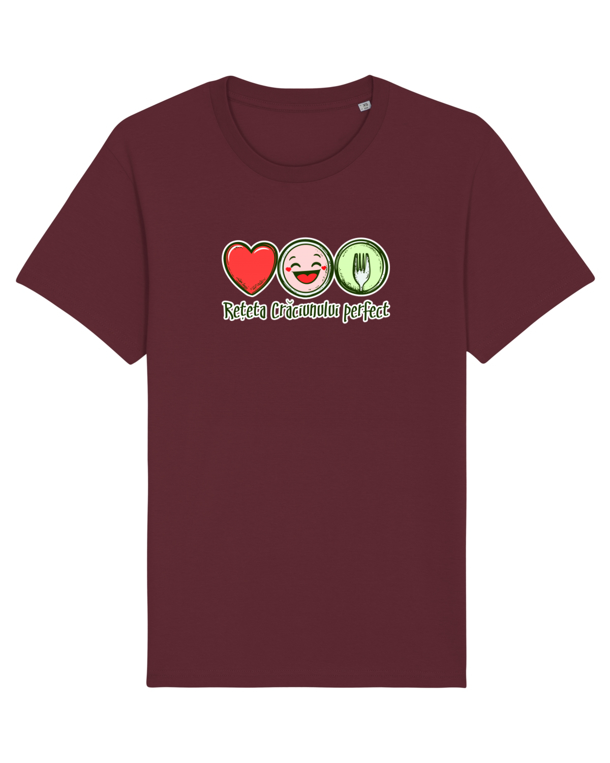Tricou mânecă scurtă Unisex Rocker Burgundy