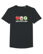 RETETA CRACIUNULUI PERFECT - IUBIRE< BUCURIE & MANCARE! :)) Tricou mânecă scurtă guler larg Bărbat Skater