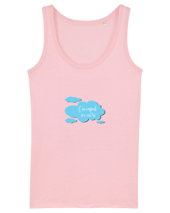 Cu capul in nori Cotton Pink