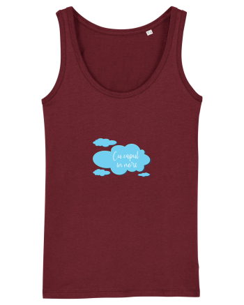Cu capul in nori Burgundy