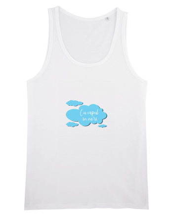 Cu capul in nori White