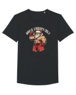 WHO IS A NAUGHTY GIRL? CINE E FATA REA? Tricou mânecă scurtă guler larg Bărbat Skater