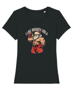 I LIKE NAUGHTY GIRLS Tricou mânecă scurtă guler larg fitted Damă Expresser