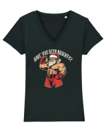 HAVE YOU BEEN NAUGHTY? Tricou mânecă scurtă guler V Damă Evoker