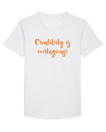 Creativity is Contagious! Tricou mânecă scurtă guler larg Bărbat Skater