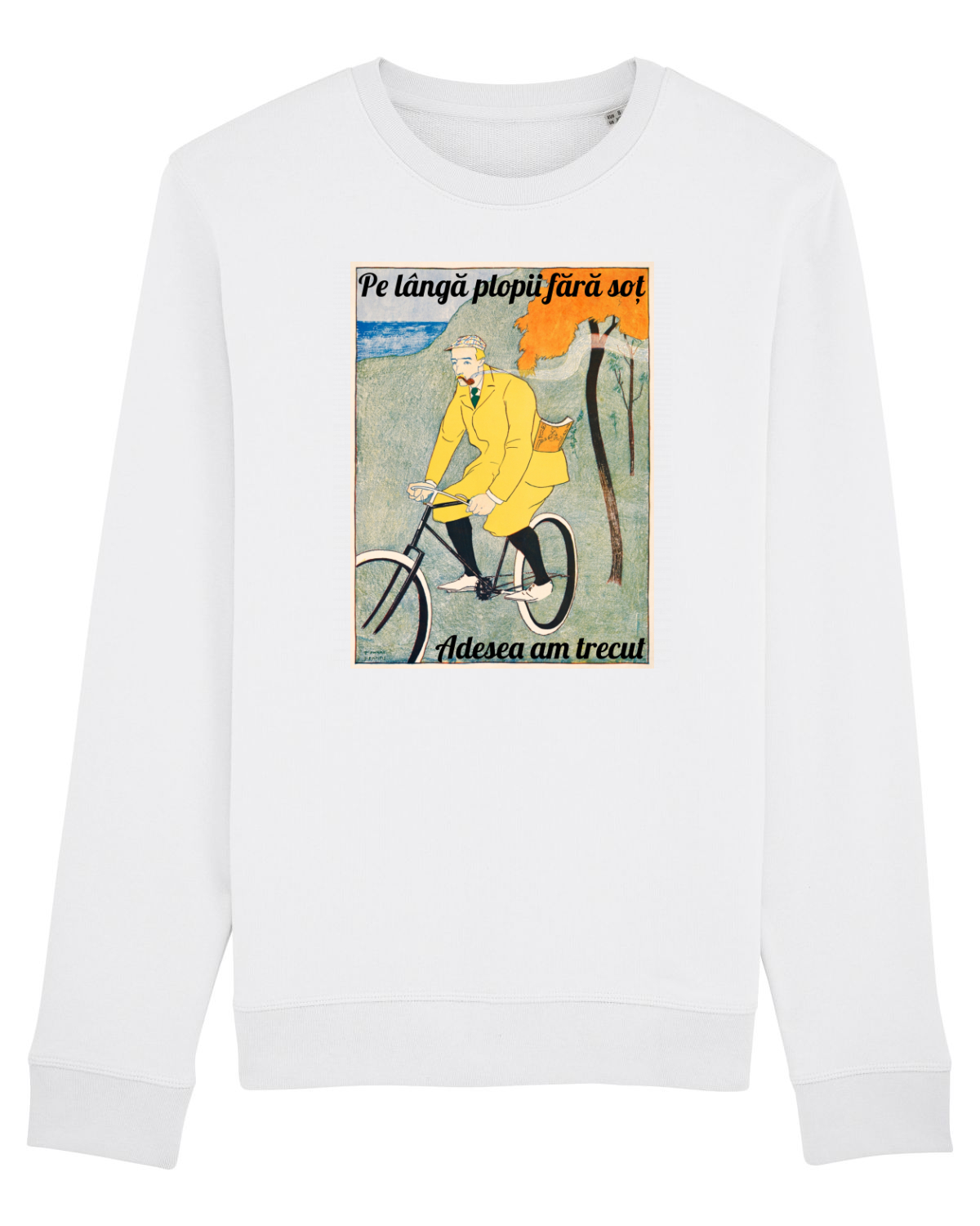 Bluză mânecă lungă Unisex Rise White